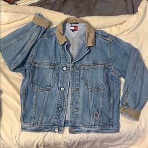 Oversized jean jacket